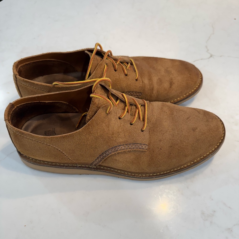 Red Wing Shoes Tan Suede Oxfords